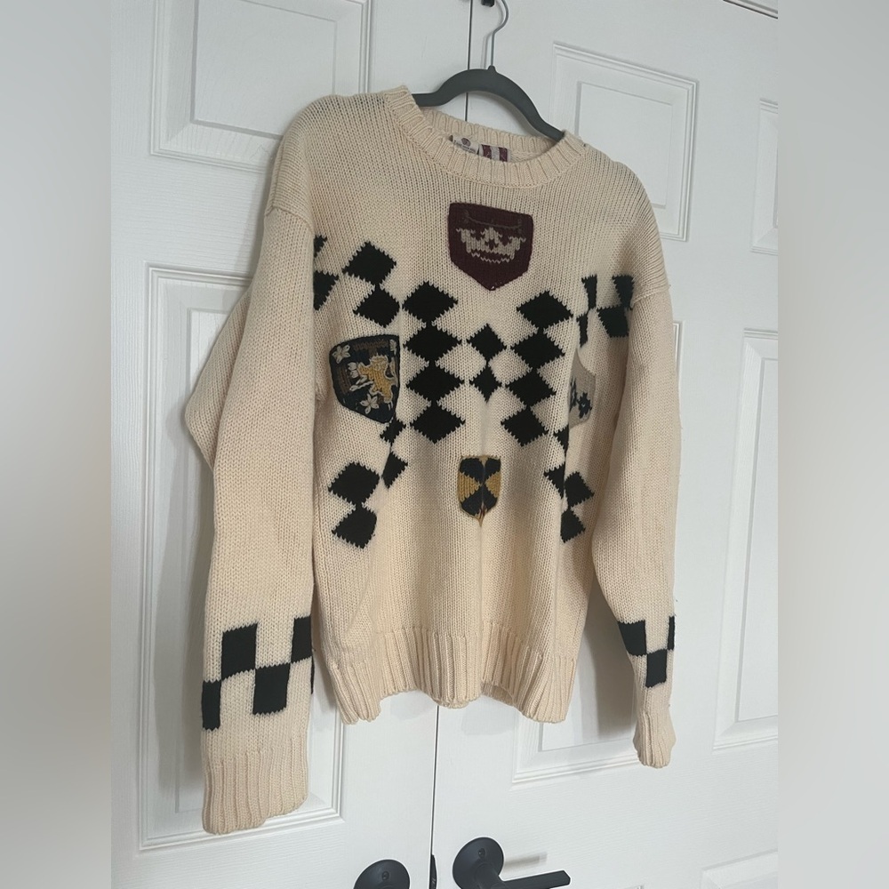 GANT VINTAGE 100% VIRGIN WOOL SWEATER MEDIUM - Picture 2 of 6